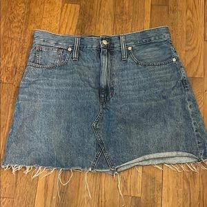 Madewell Rigid A-Line Mini Skirt